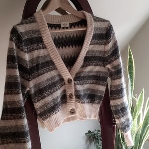 Wilfred wool/mohair cropped cardigan